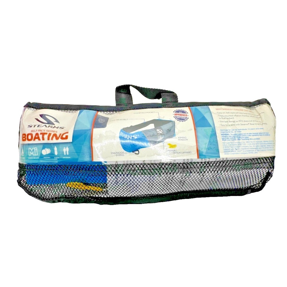NEW Stearns Waist Pack  Belt PFD Life Jacket 16 Gram Manual Pack‎ Boating
